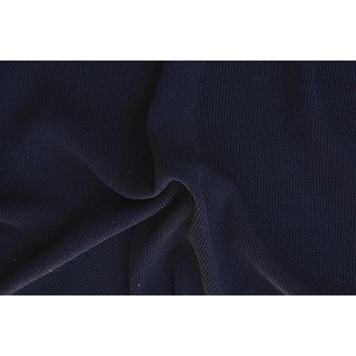 Indigo Thermal Cotton Knit Fabric by The Yard Waffle Weave 51W 10/16