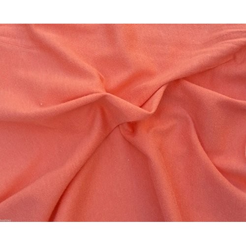 Organic Cotton Blend Fabric Jersey Knit by The Yard - Melon Eco Fr...