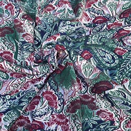 Organic Cotton Spandex Print #1 Fabric by The Yard Stretchy Jersey...