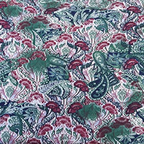 Organic Cotton Spandex Print #1 Fabric by The Yard Stretchy Jersey...