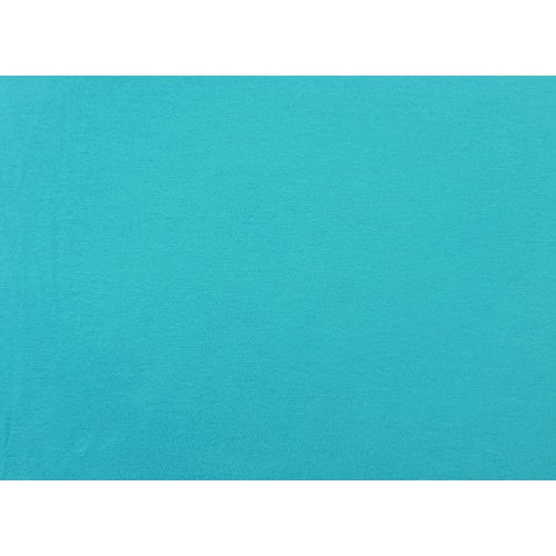 Turquoise Organic Cotton Spandex Fabric Jersey Knit Eco-Friendly b...