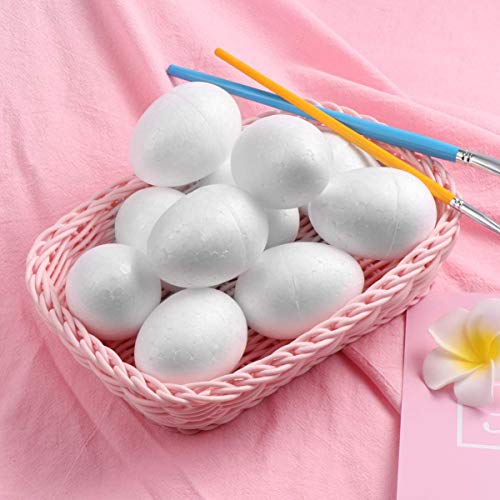 20pcs Styrofoam Easter Eggs Easter Foam Polystyrene Eggs Crafts Pa...