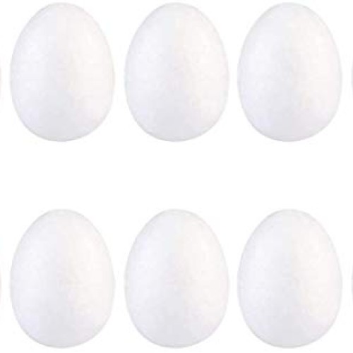 20pcs Styrofoam Easter Eggs Easter Foam Polystyrene Eggs Crafts Pa...