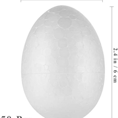 50pcs Styrofoam Easter Eggs Easter Foam Polystyrene Eggs Crafts Pa...