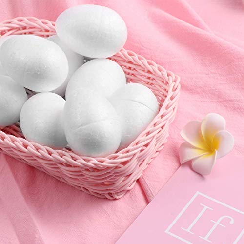 50pcs Styrofoam Easter Eggs Easter Foam Polystyrene Eggs Crafts Pa...