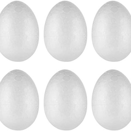 50pcs Styrofoam Easter Eggs Easter Foam Polystyrene Eggs Crafts Pa...