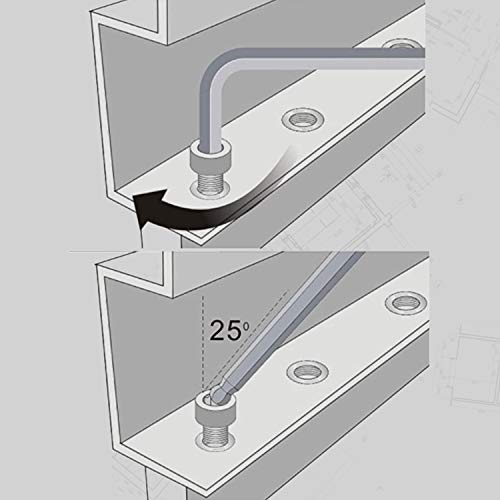 Hex Key Allen Wrench Set, Metric, Imperial, Torx, Star Long Arm Ba...