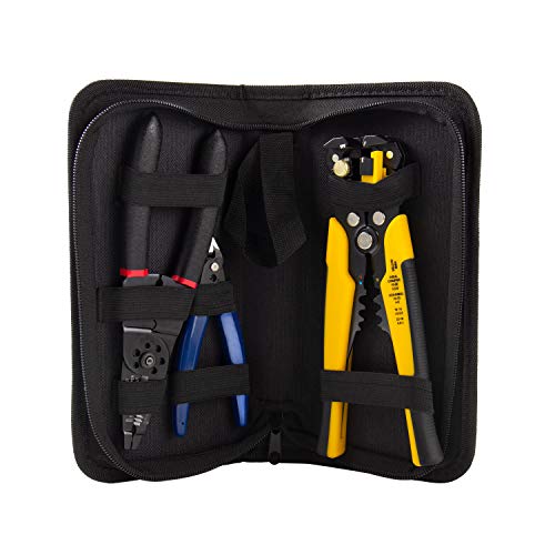 KOTTO Automatic Electrical Wire Stripper Set - Cutter and Crimping...