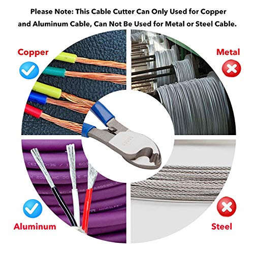 KOTTO Bolt Cutter Pliers Set Heavy Duty Soft Rubber 14 and Mini 8...