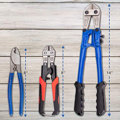 KOTTO Bolt Cutter Pliers Set Heavy Duty Soft Rubber 14 and Mini 8...