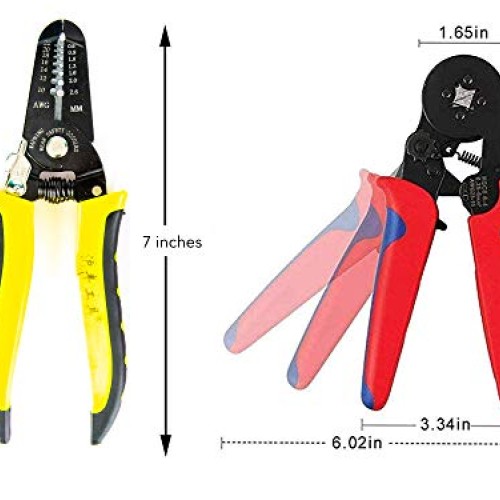 KOTTO Ferrule Wire Terminal Block Crimping Tool Plier Tool Kit Set...