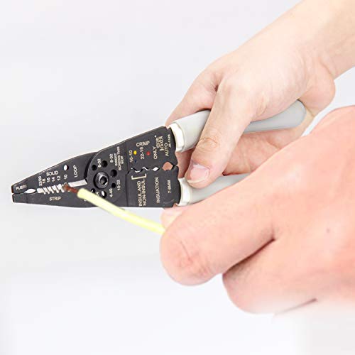 KOTTO Wire Stripper Crimping Tool Kit, 8 Inch Self-Adjusting Wire ...