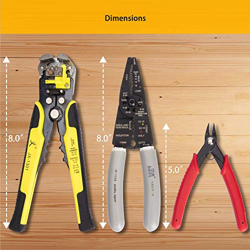 KOTTO Wire Stripper Crimping Tool Kit, 8 Inch Self-Adjusting Wire ...