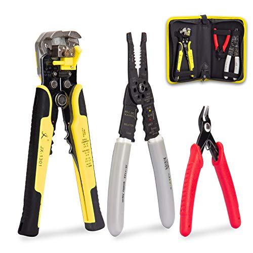 KOTTO Wire Stripper Crimping Tool Kit, 8 Inch Self-Adjusting Wire ...