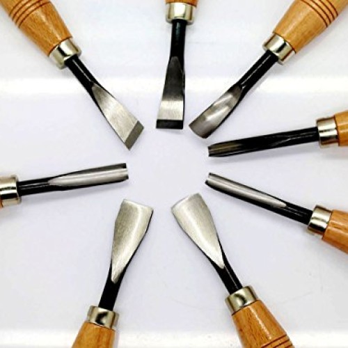 KOTVTM Wood Carving Tools 8PCS Wood Sculpture Carving Chisel Tool ...