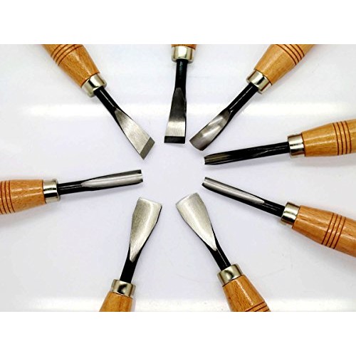 KOTVTM Wood Carving Tools 8PCS Wood Sculpture Carving Chisel Tool ...