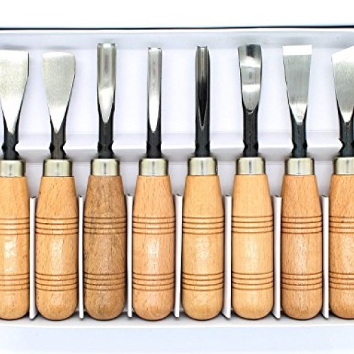 KOTVTM Wood Carving Tools 8PCS Wood Sculpture Carving Chisel Tool ...