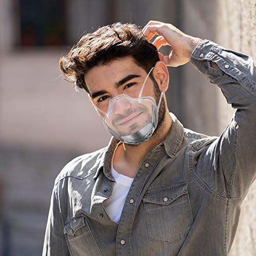 Transparent Face_Mask for Adults Men Women, Adults Outdoor Health ...