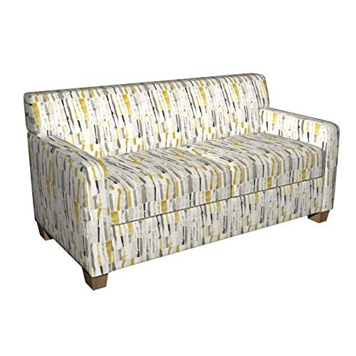 Beige Gold and Grey Abstract Stripe Print Linen Upholstery Fabric ...