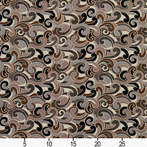 Bobcat Camel Black Brown Gray Silver Abstract Geometric Chenille F...