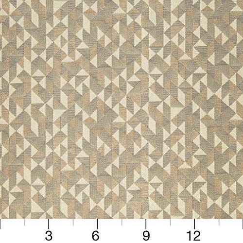 Epic Canvas Beige Tan Taupe Contemporary Abstract Geometric Damask...