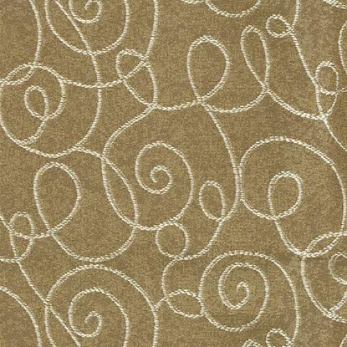 Milkweed Brown Circles Contemporary Large Scale Lattice Scroll Tra...