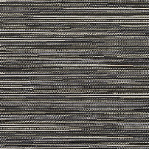 Mineral Black Gray Silver Contemporary Small Scale Stripe Damask J...