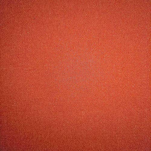 Orange Coral Persimmon Contemporary Plain Solid Denim Duck Twill U...