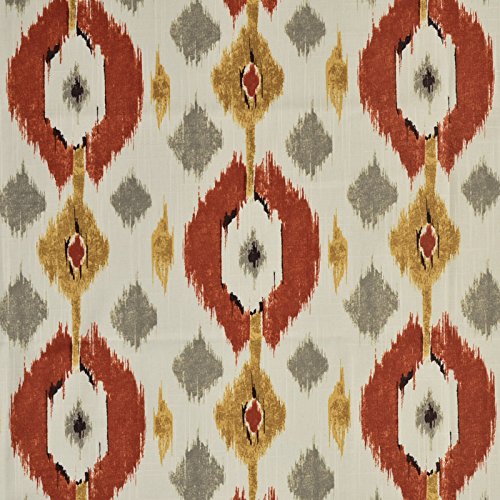 Sahara Gray Orange Yellow Neutral Contemporary Ethnic Ikat Modern ...