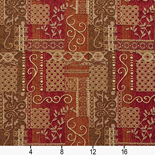 Sangria Brown and Burdy Modern Artistic Geometric Elegant Cheni...