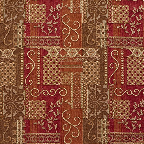 Sangria Brown and Burdy Modern Artistic Geometric Elegant Cheni...
