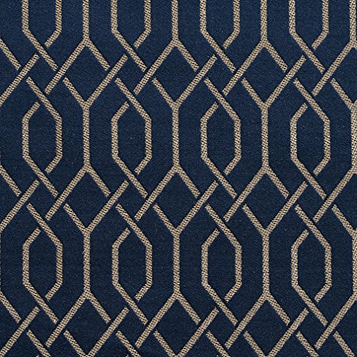 Sapphire Lattice Blue Gray Silver Contemporary Small Scale Damask ...