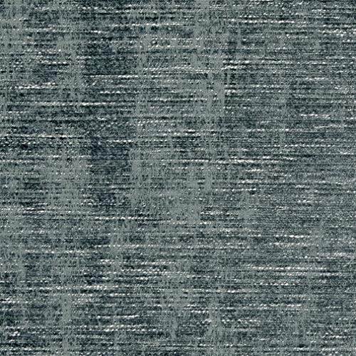 Slate Blue Plain Solid Chenille Fade Resistant Upholstery Fabric b...