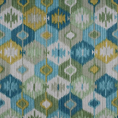 Spring Rain Blue Green Gray Yellow Contemporary Modern Print Uphol...