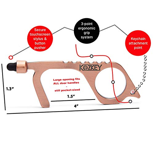 Large Ergonomic Touchless Key with Secure Stylus and Premium Gift ...