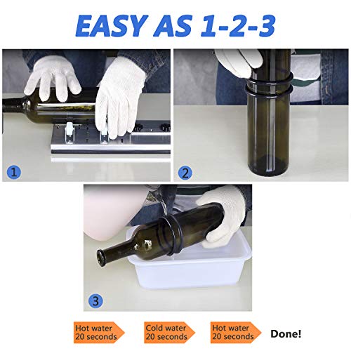 Bottle Cutter & Glass Cutter Kit, for Cutting Wine Bottle or Jars ...
