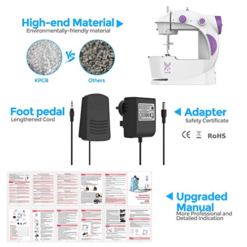 KPCB Mini Sewing Machine with Upgraded Eco-Friendly Material