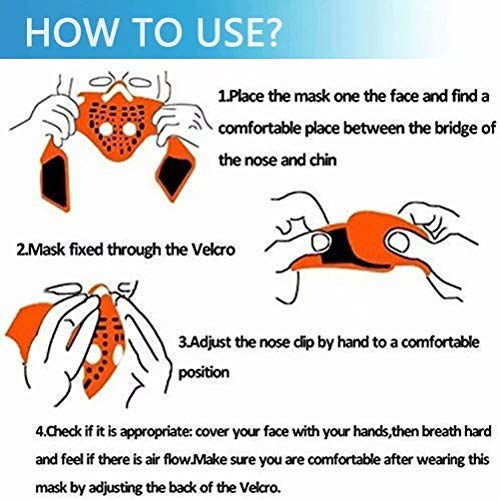 Sports Mask, Dustproof Mask Activated Carbon Filtration Exhaust Ga...