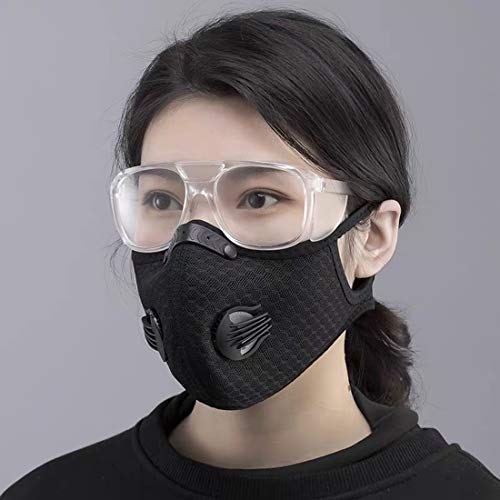 Sports Mask, Dustproof Mask Activated Carbon Filtration Exhaust Ga...