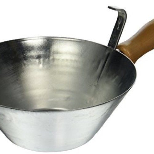 Kraft Tool PL804 Galvanized Steel Bucket Scoop with Wood Handle