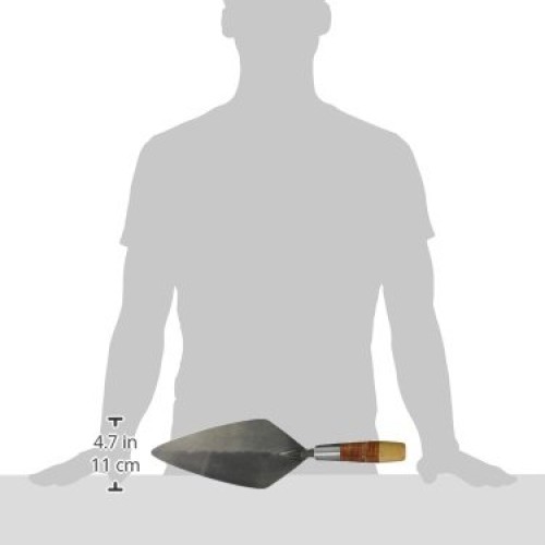 Kraft Tool RO316-10 W. Rose Narrow London Brick Trowel with Leathe...