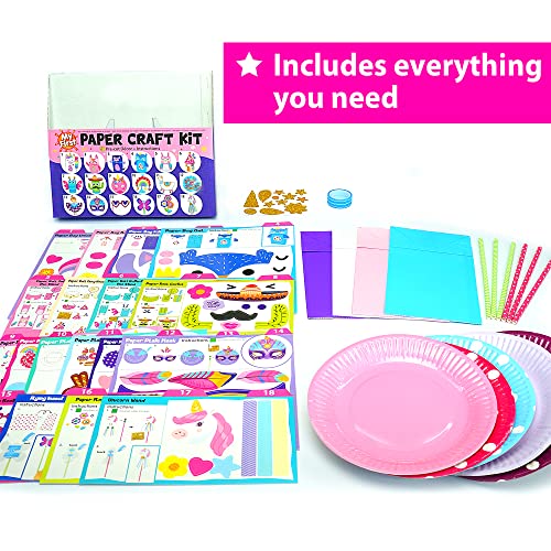KRAFUN My First Unicorn Bunny Paper Craft Kit for Toddlers and Gir...
