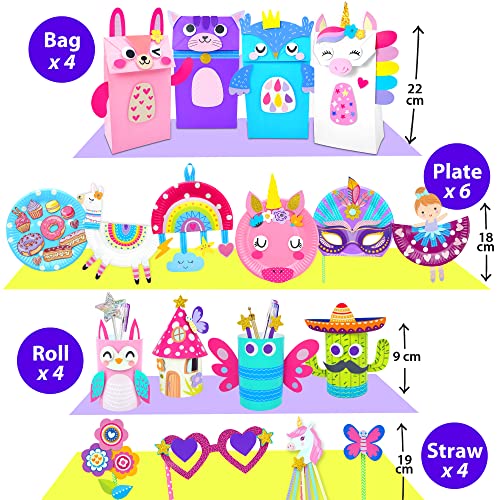 KRAFUN My First Unicorn Bunny Paper Craft Kit for Toddlers and Gir...