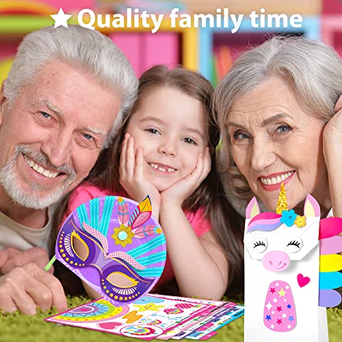 KRAFUN My First Unicorn Bunny Paper Craft Kit for Toddlers and Gir...