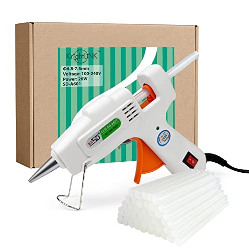 Krightlink Hot Glue Gun, Mini Hot Glue Gun Kit with 30 Glue Sticks...