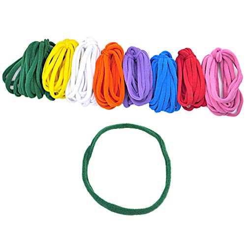 KRISMYA Kids Loom Loops Refills,192 Pcs Loom Potholder Loops Weavi...