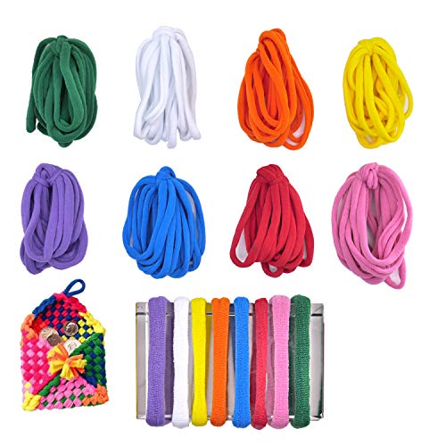 KRISMYA Kids Loom Loops Refills,192 Pcs Loom Potholder Loops Weavi...