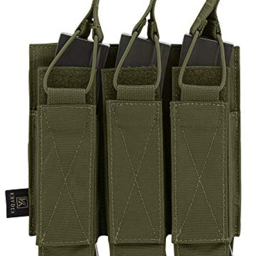 KRYDEX Open Top Triple MP7 MP5 MP9 Magazine Pouches Molle Ranger ...