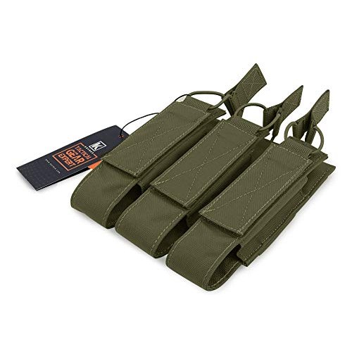 KRYDEX Open Top Triple MP7 MP5 MP9 Magazine Pouches Molle Ranger ...
