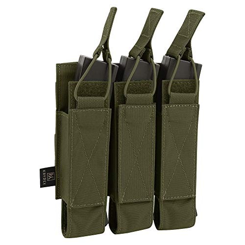KRYDEX Open Top Triple MP7 MP5 MP9 Magazine Pouches Molle Ranger ...